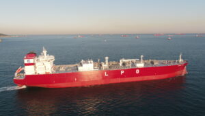 Picture of Solvang's eco-friendly VLGC class at sea