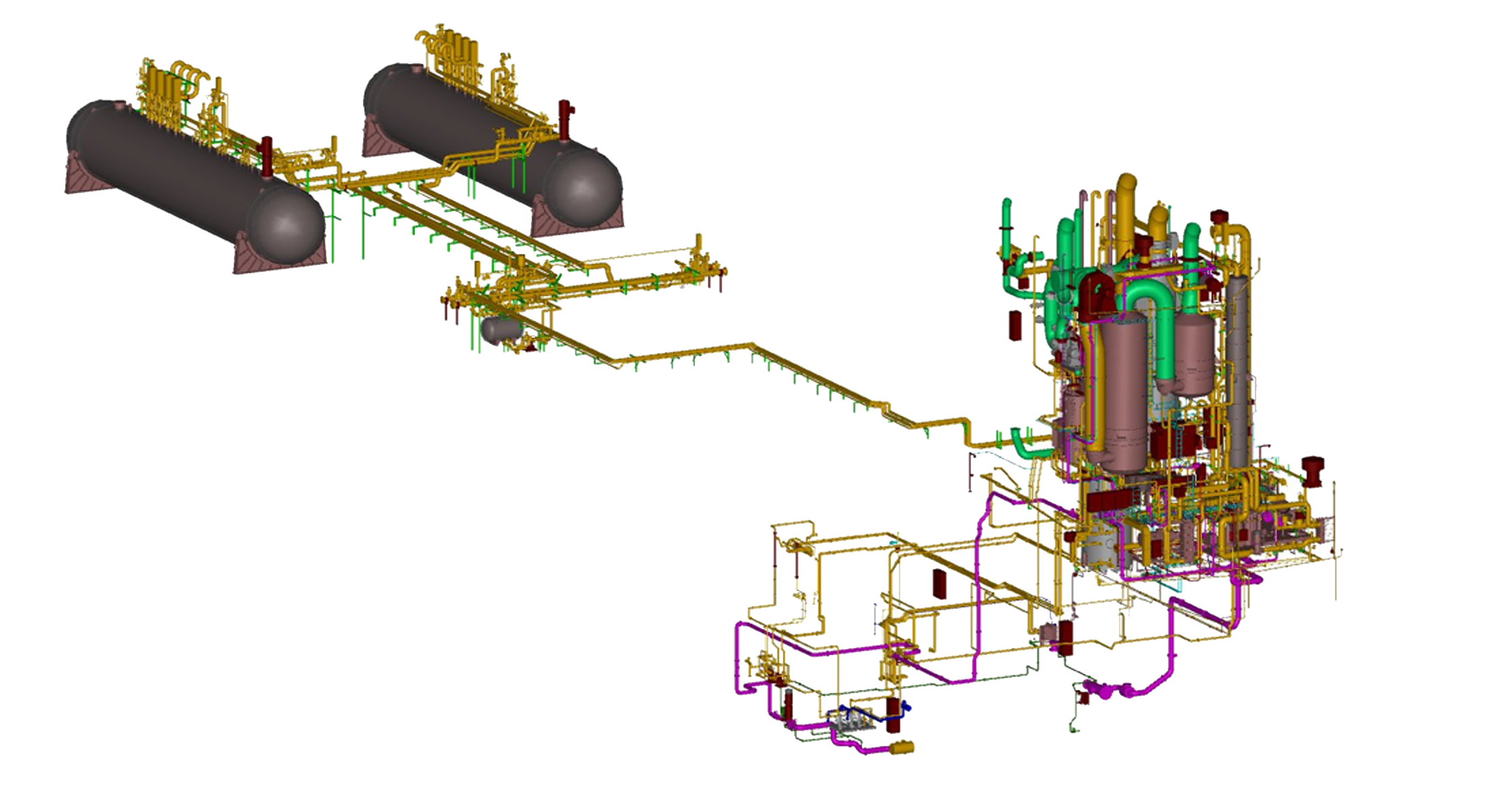 OCCS-plant-illustrasjon OCCS onboard carbon capture and storage plant setup illustration