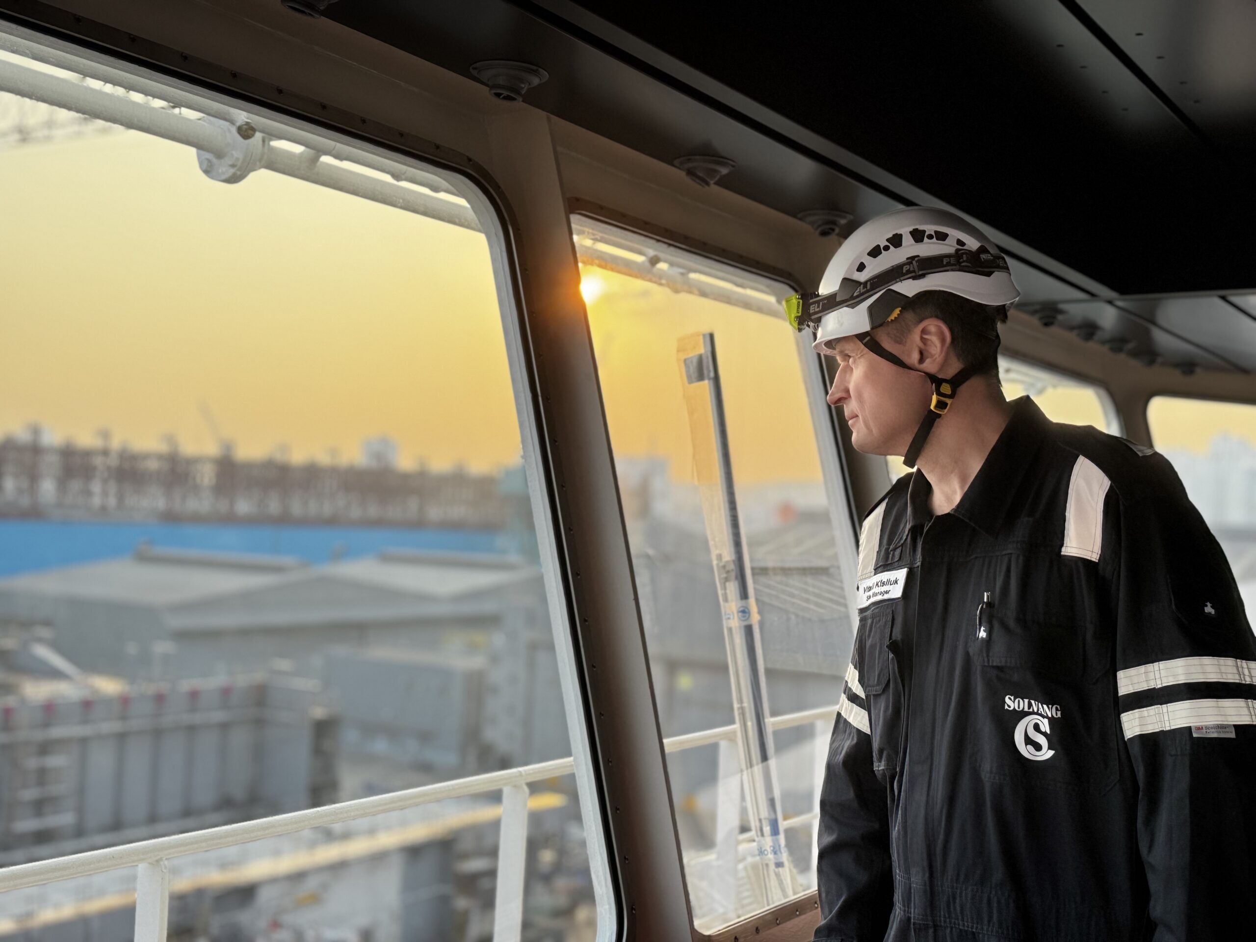 Captain Vitalij Kisliuk was appointed site-manager for Solvang's newbuilding project in Korea.