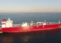 Picture of Solvang's eco-friendly VLGC class at sea